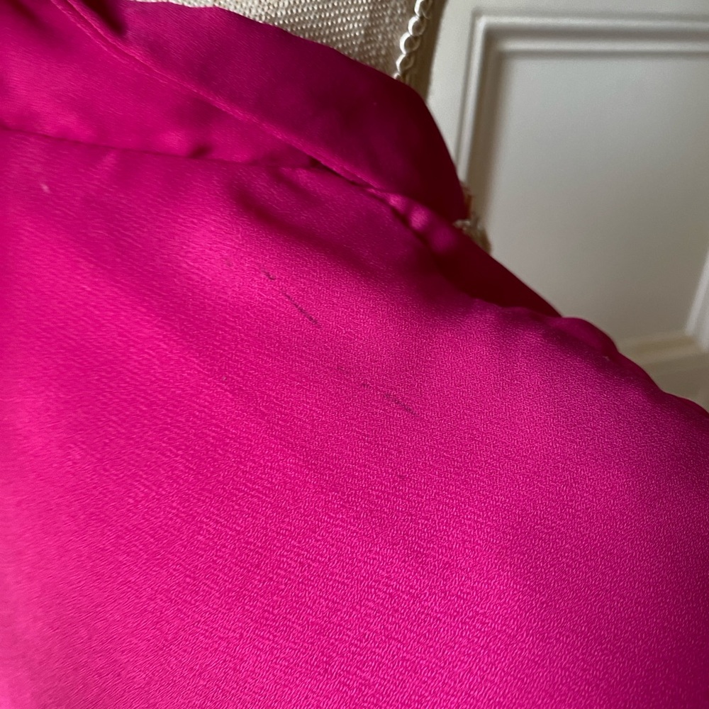 ❌SOLD❌ NWT VTG JUSTIN DAVID HOT PINK BEADED SEQUINED GOWN DRESS 70’S 80SIZE 14 - Picture 11 of 13